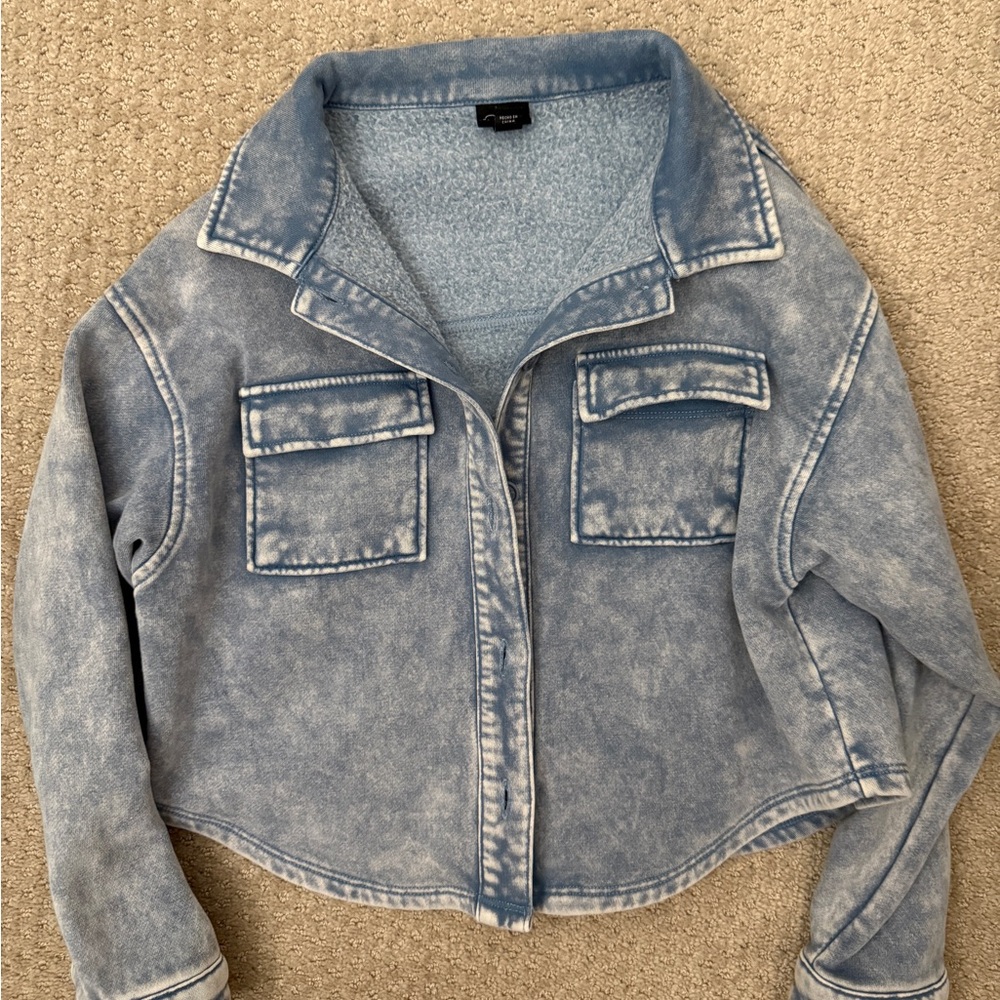 Washed Denim Blue Jacket shirt